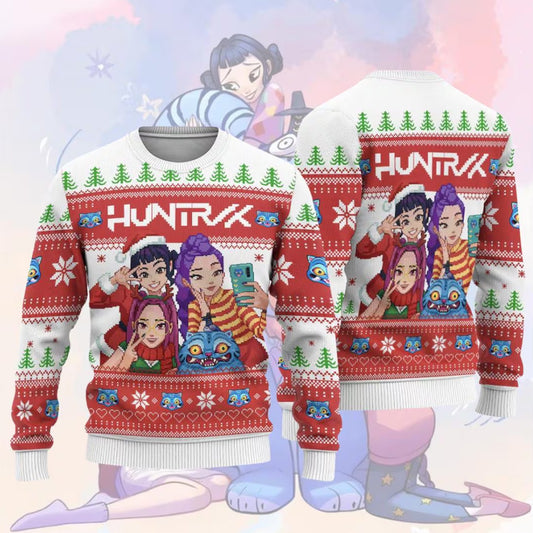 Unisex Christmas Huntrix Kpop Monster Ugly Sweater