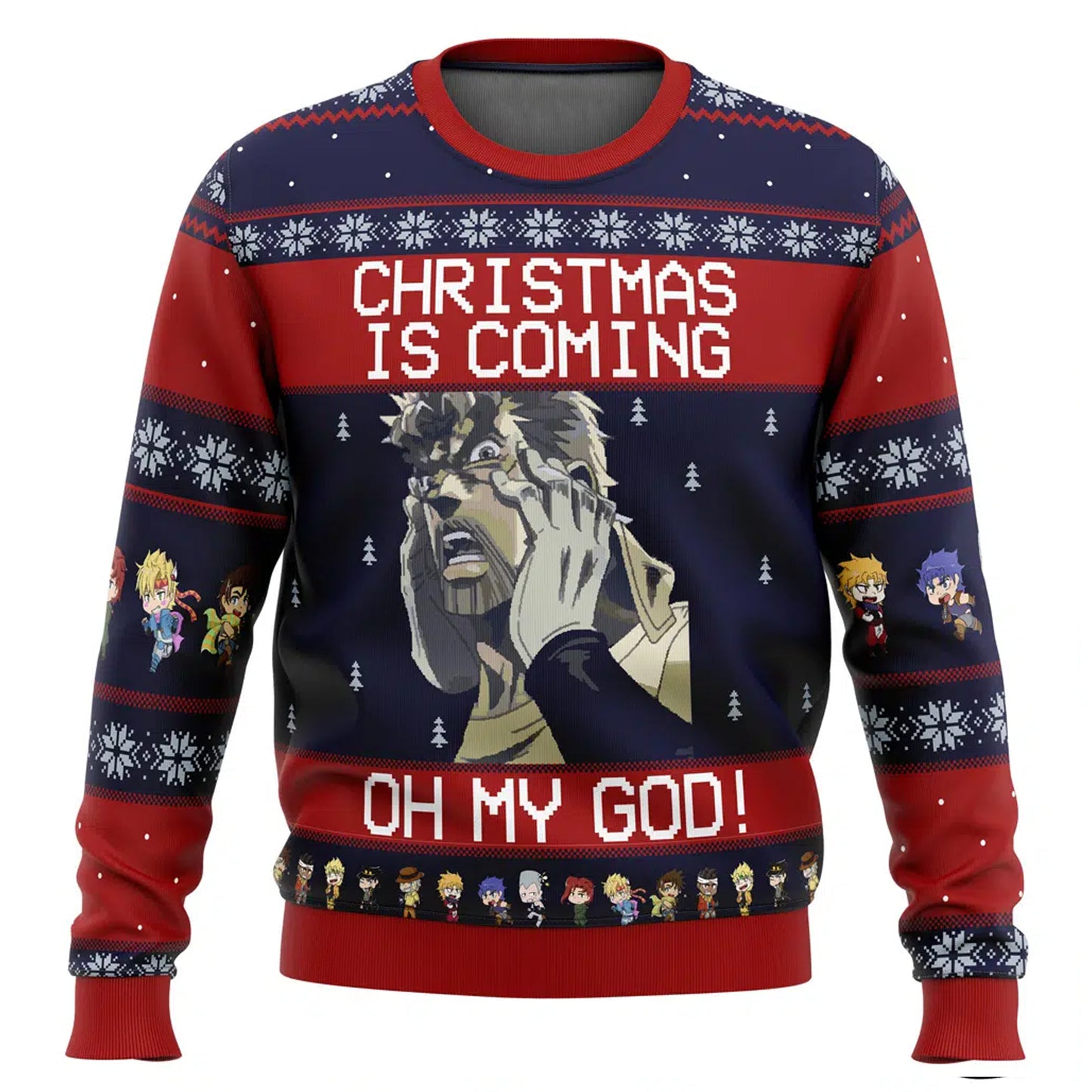 Jojo's Bizarre Adventure Ugly Christmas Sweater
