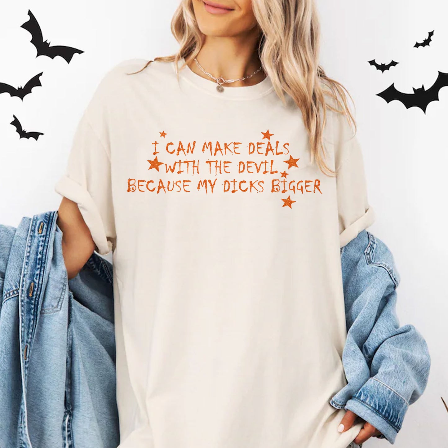 Funny Father Figure Tee β I Can Make Deals With The Devil Shirt