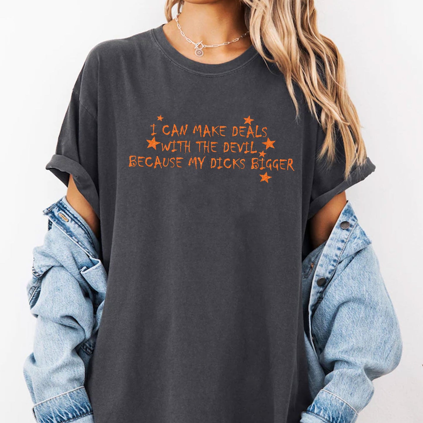 Funny Father Figure Tee β I Can Make Deals With The Devil Shirt