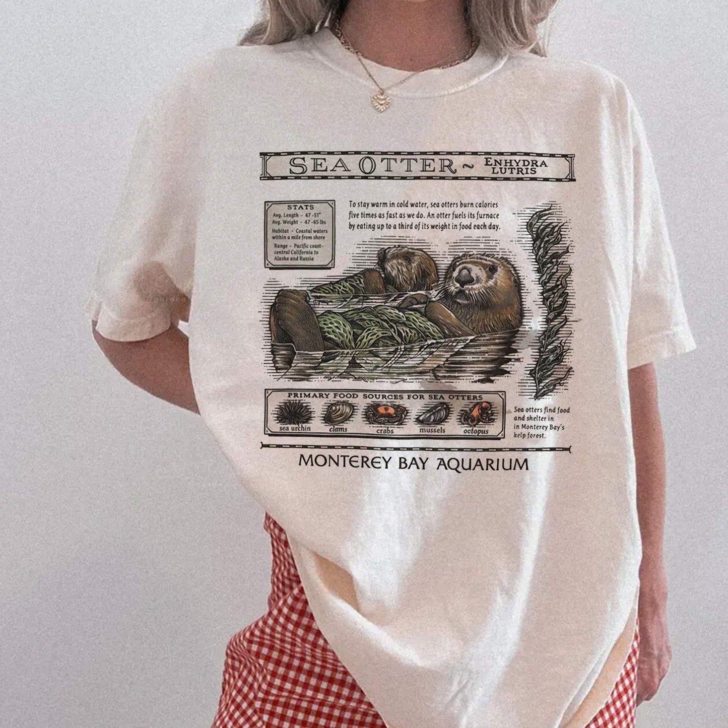 Sea Otters Monterey Bay Aquarium Shirt, Music Fan T-Shirt, Monterey Bay Aquarium Sweatshirt