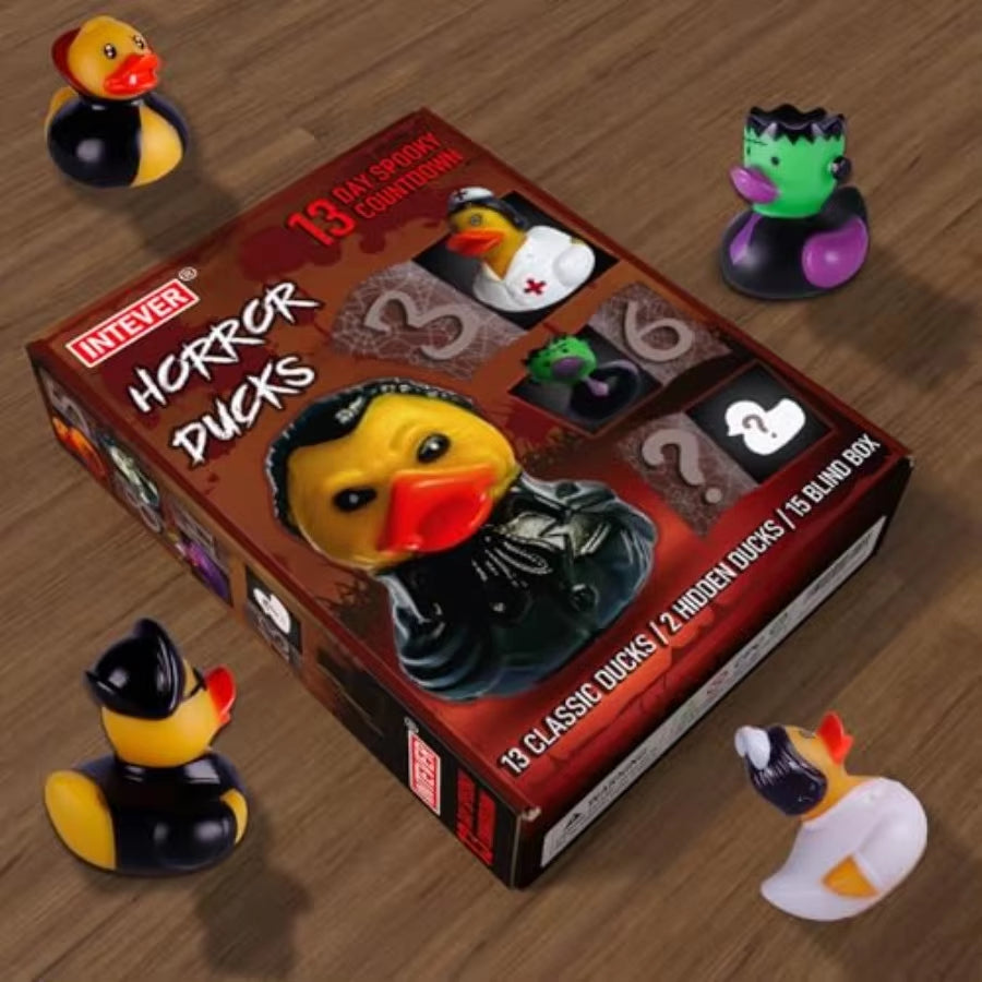 Advent Calendar 2025 Horror Rubber Duckies 13 Days of Spooky Countdown with 2 Hidden Figures