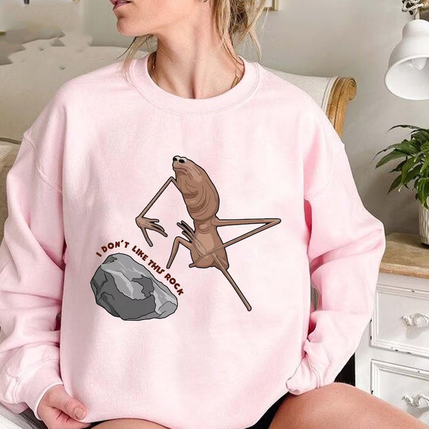 I Don't Like This Rock Sweatshirt, Marcus The Worm Meme T-shirt