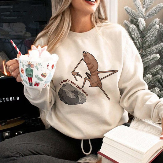 I Don't Like This Rock Sweatshirt, Marcus The Worm Meme T-shirt