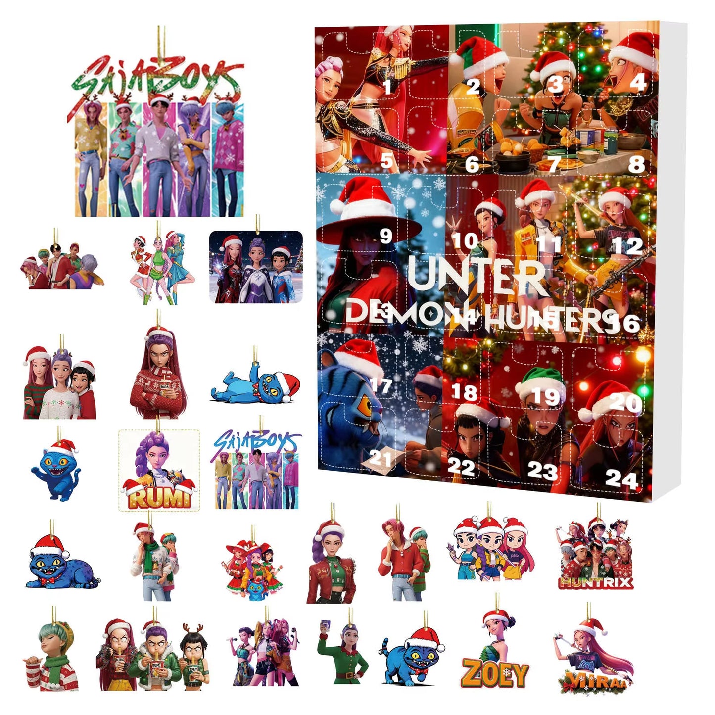 Huntrix Christmas Advent Calendar Count Down