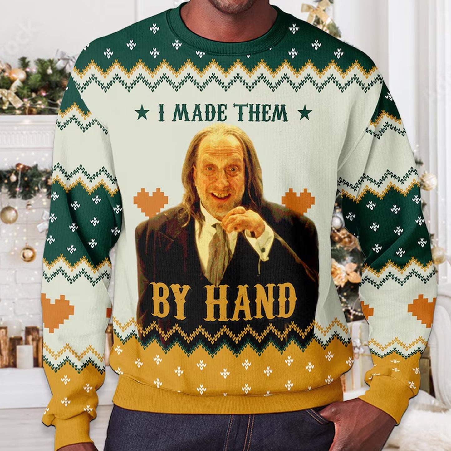 Unisex I Made Them By Hand Ugly Sweater