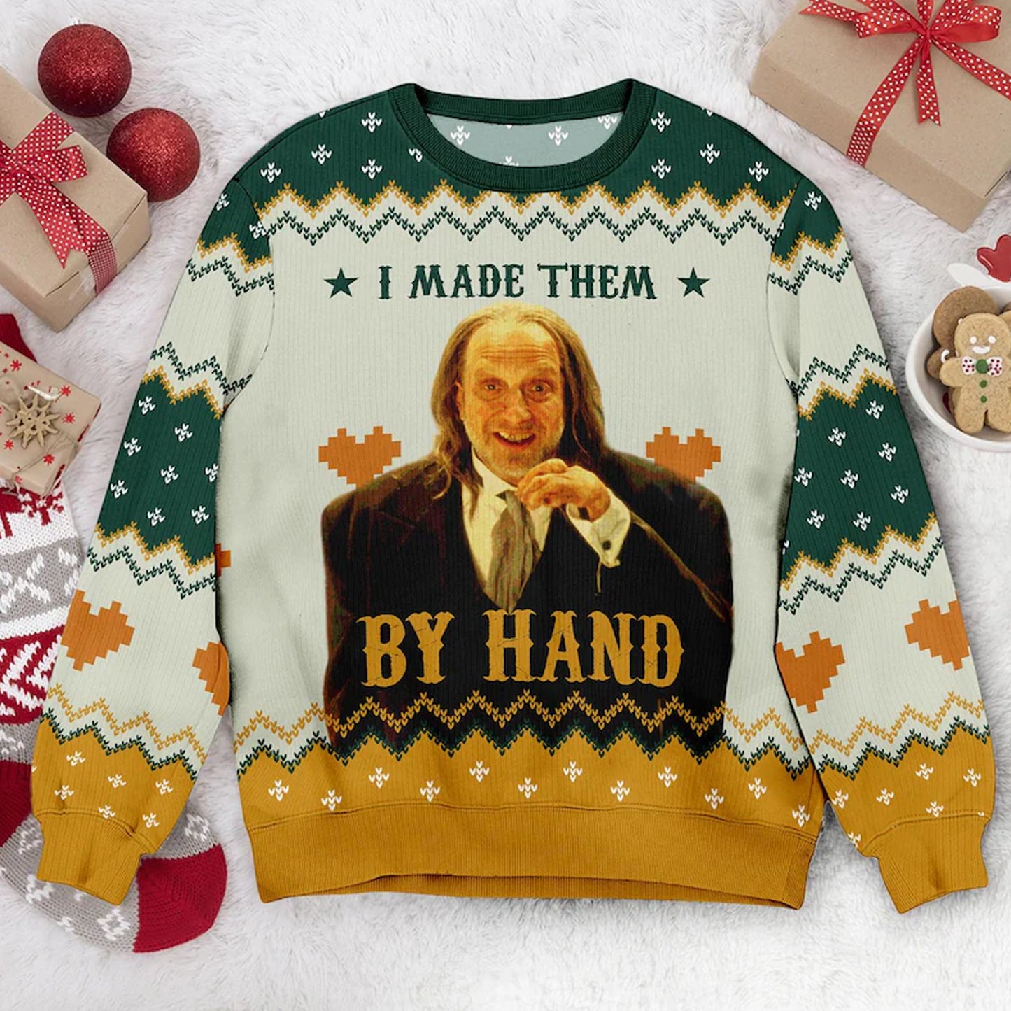 Unisex I Made Them By Hand Ugly Sweater