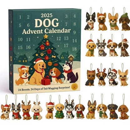 Dog Advent Calendar 2025 Ornaments 24 Days Christmas Countdown Calendar