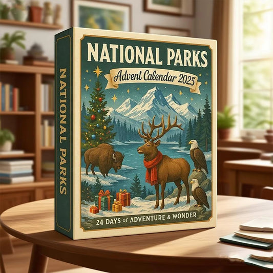 2025 National Parks Advent Calendar with 24 National Park Treasure Ornament