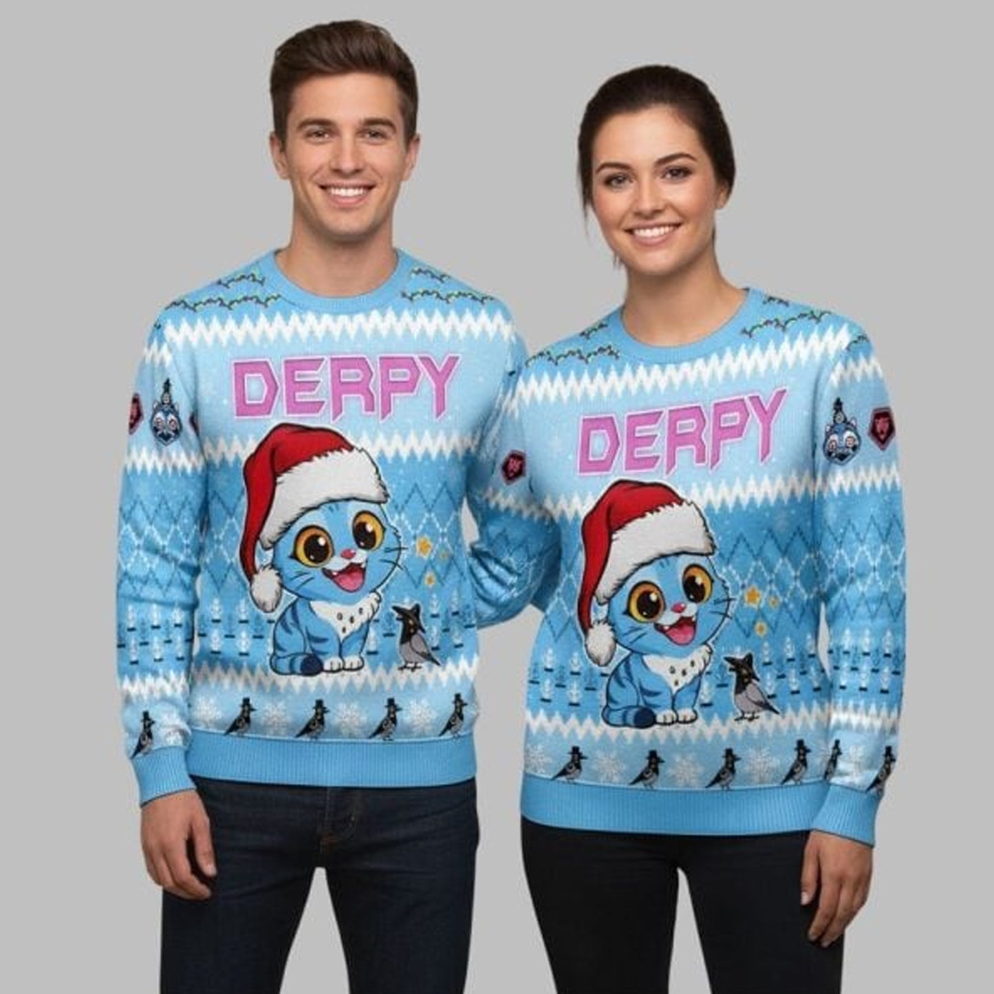 2025 Christmas Derpy Tiger Ugly Christmas Sweater