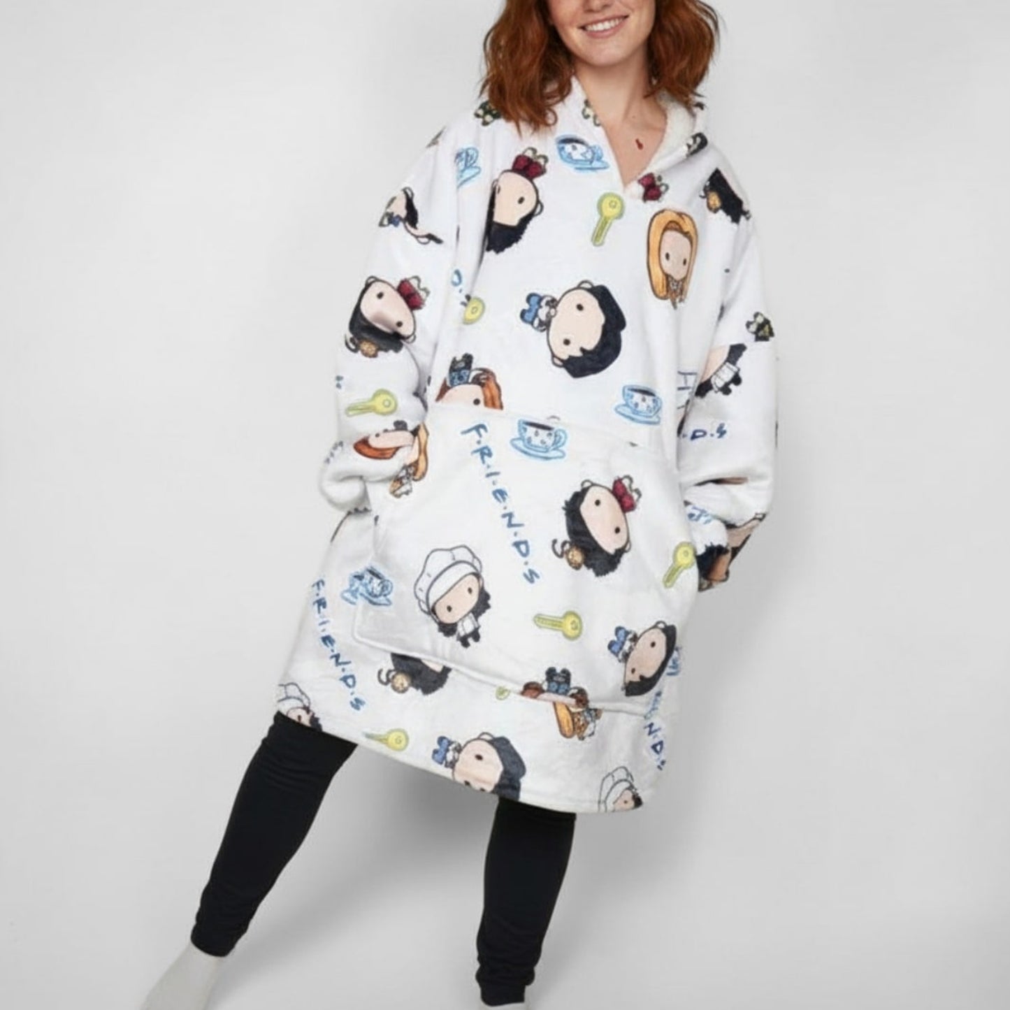 Buttonlab™ Cute Friends Blanket Hoodie
