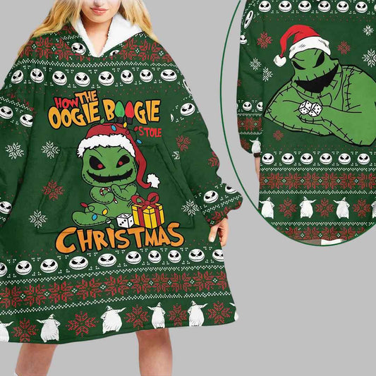 Buttonlab™ How The Oggie Boogie Christmas Blanket Hoodie