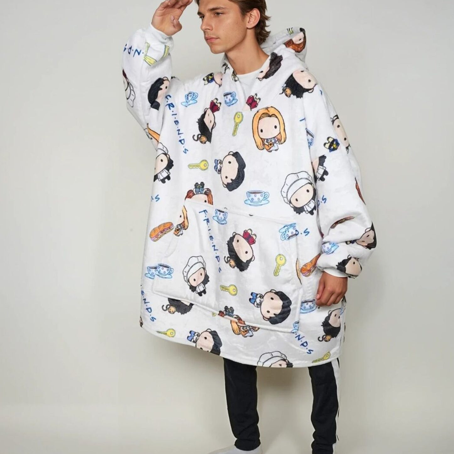 Buttonlab™ Cute Friends Blanket Hoodie