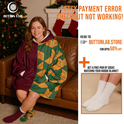 Buttonlab™ Garfield Oversize Fleece Blanket Hoodie