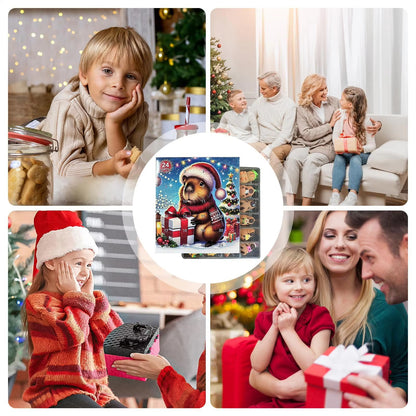 Christmas Advent Toy 2025 Capybara Miniature Doll Countdown Calendar