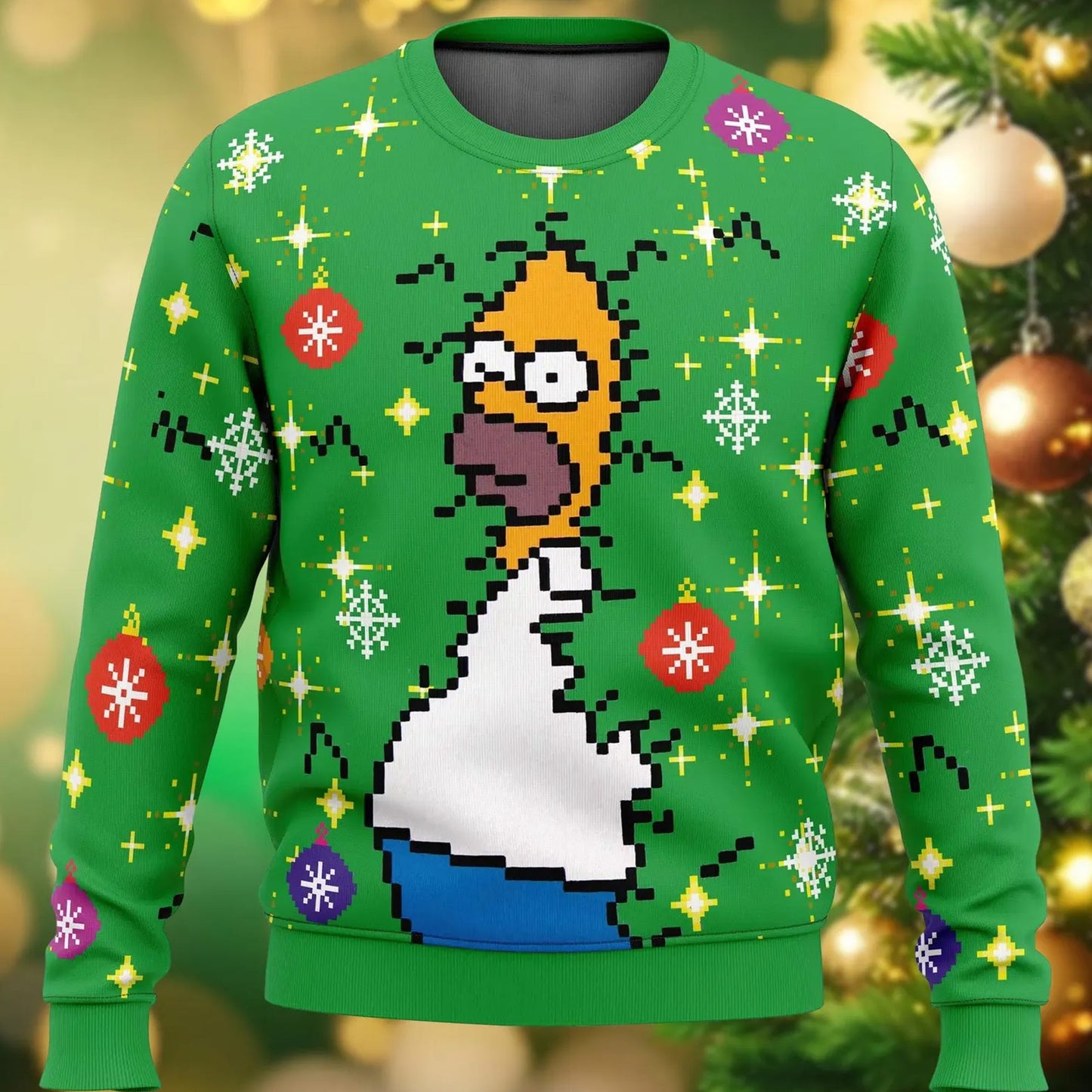 Unisex Homer Bush Meme The Simpsons Ugly Christmas Sweater