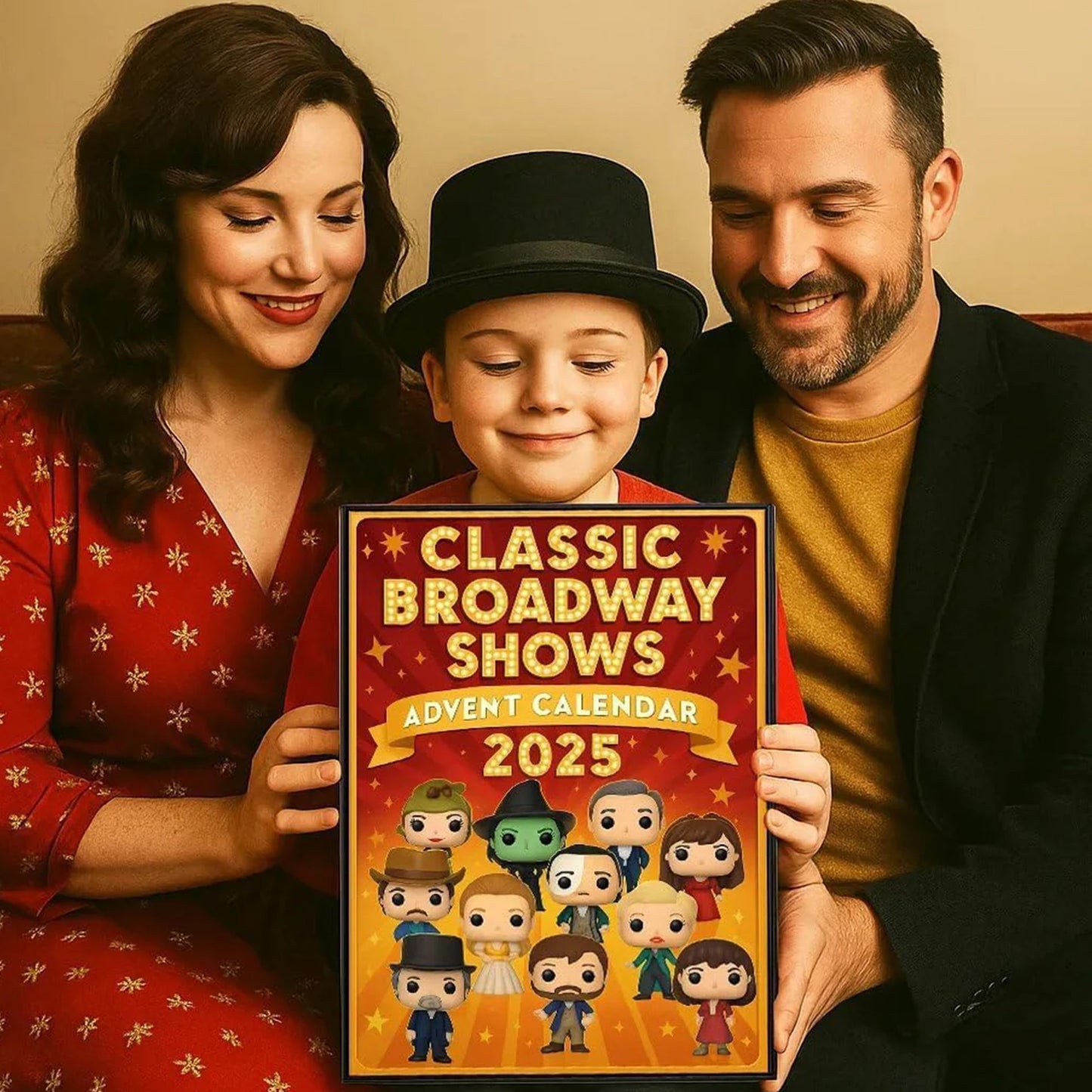 2025 Classic Broadway Shows Advent Calendar 2D Flat Figures Pendant