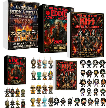 Christmas Rock Band Pendant Advent Calendar 24pcs Figure 2D Acrylic Keychain