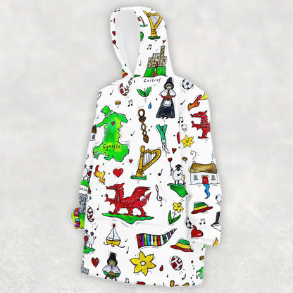 Buttonlab™ Adult Wonderful Wales Hooded Blanket