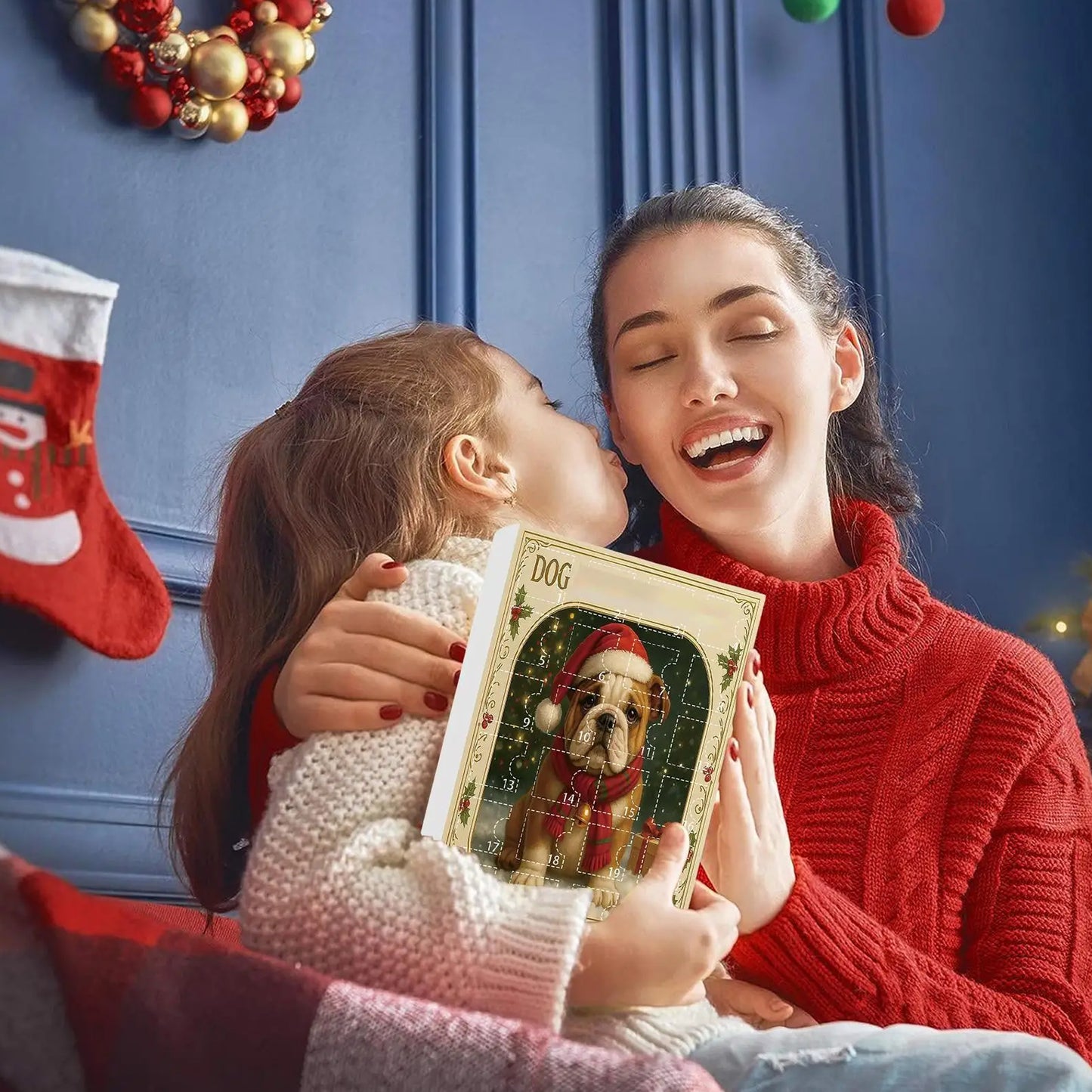 24 Days Dog Advent Calendar with 2D Acrylic Charms