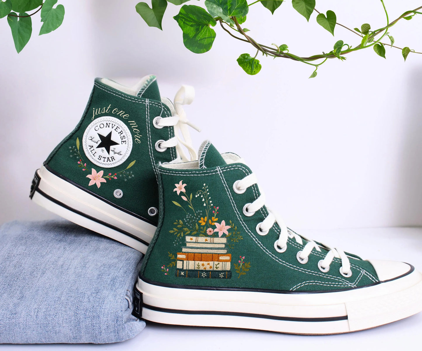Custom Converse Chuck Taylor Embroidered,Custom Embroidered Wedding Sneakers