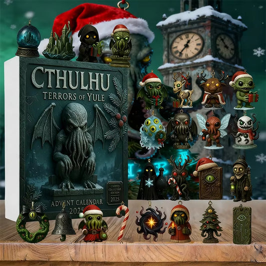 Advent Calendar 2d Flat Acrylic Hanging Cthulhu Monsters