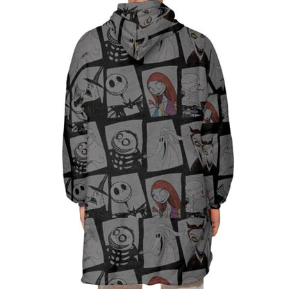 Buttonlab™ Adult The Nightmare Before Christmas Blanket Hoodie