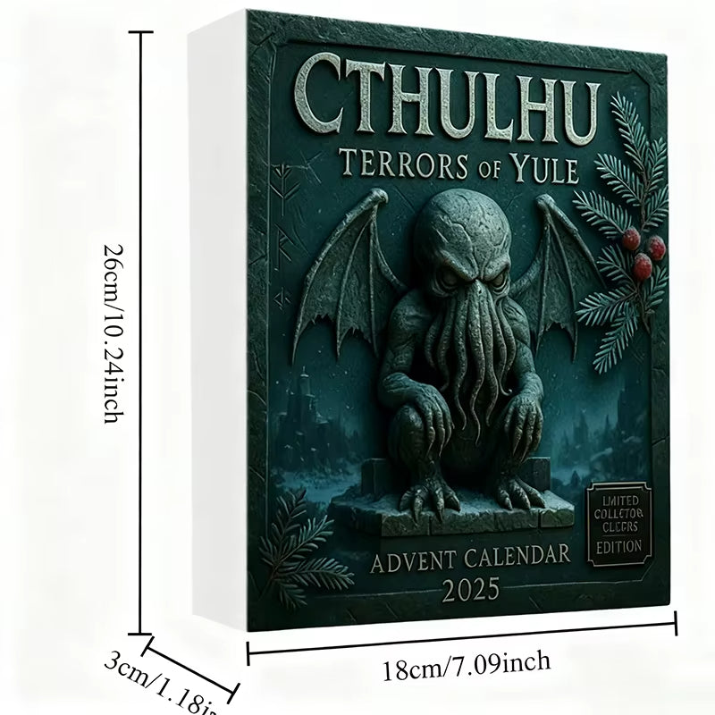 Advent Calendar 2d Flat Acrylic Hanging Cthulhu Monsters