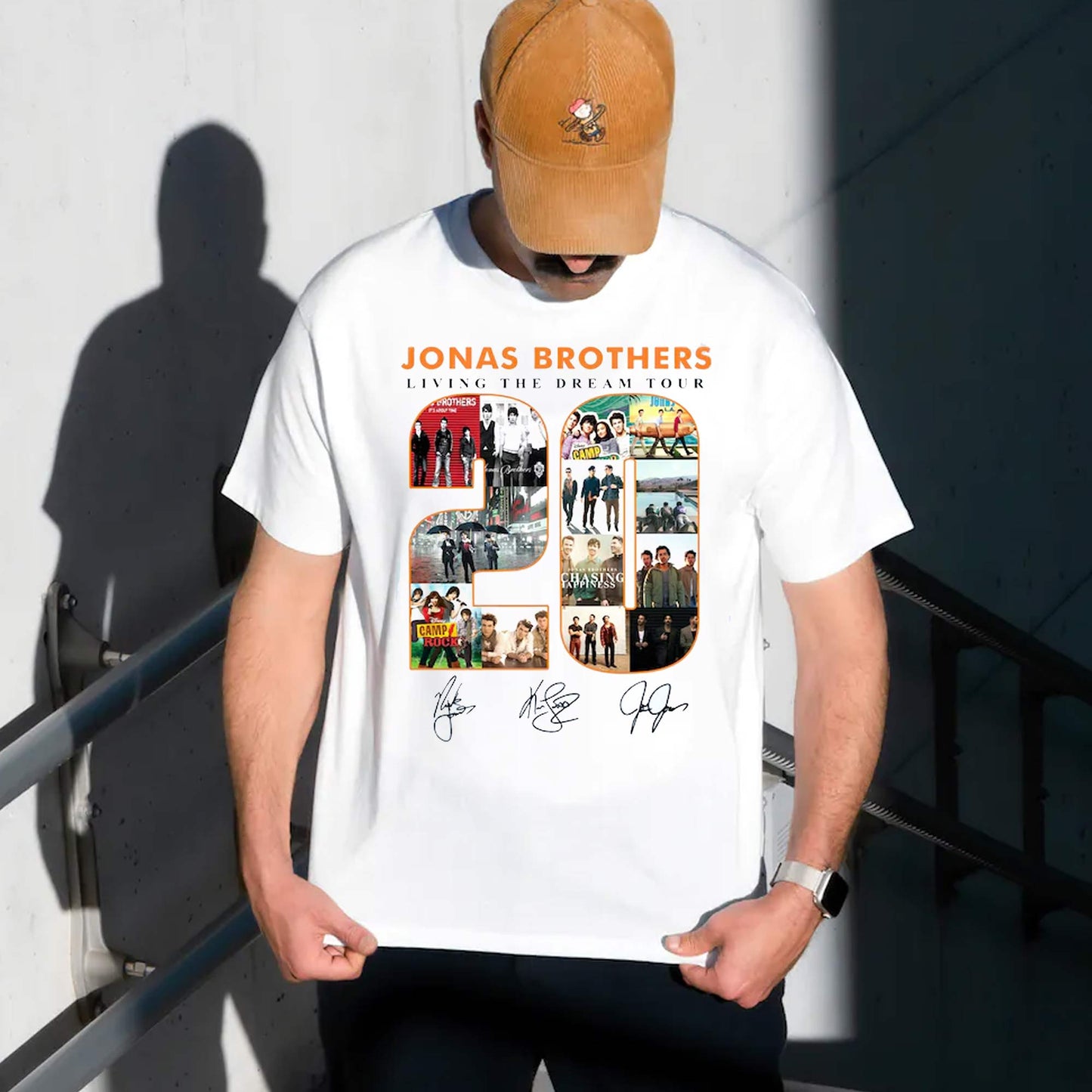 Unisex 20th Anniversary Of Jonas Sweatshirt, Living The Dream Tour 2025 Tee