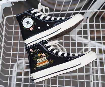 Custom Converse Chuck Taylor Embroidered,Custom Embroidered Wedding Sneakers