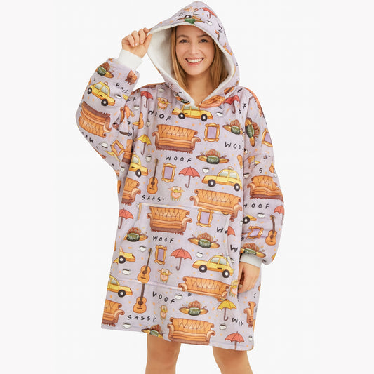 Buttonlab™ Friends Movie Series Hooded Blanket