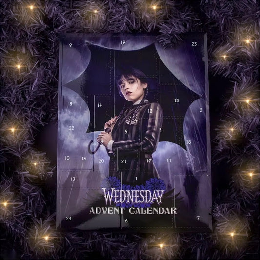 Wednesday Addams Christmas Gift Box Holiday Advent Calendar 24 Pcs Random