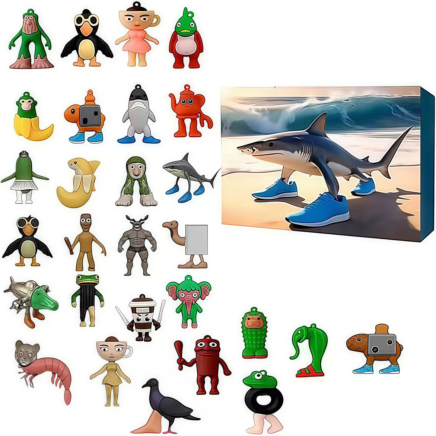 2025 Italian Brainrot Advent Calendar Countdown Advent Calendar Christmas Gift 24 Days