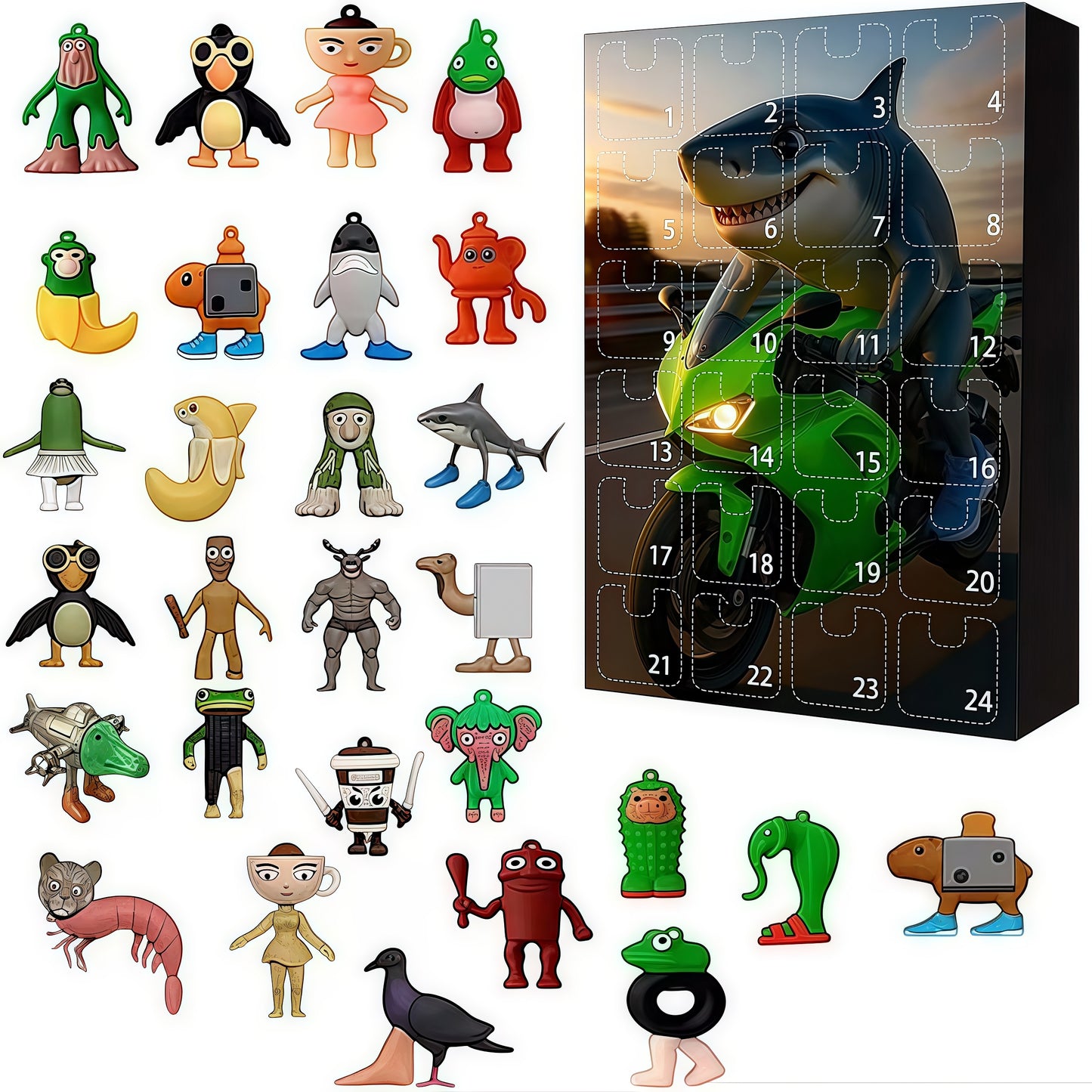 2025 Italian Brainrot Advent Calendar Countdown Advent Calendar Christmas Gift 24 Days