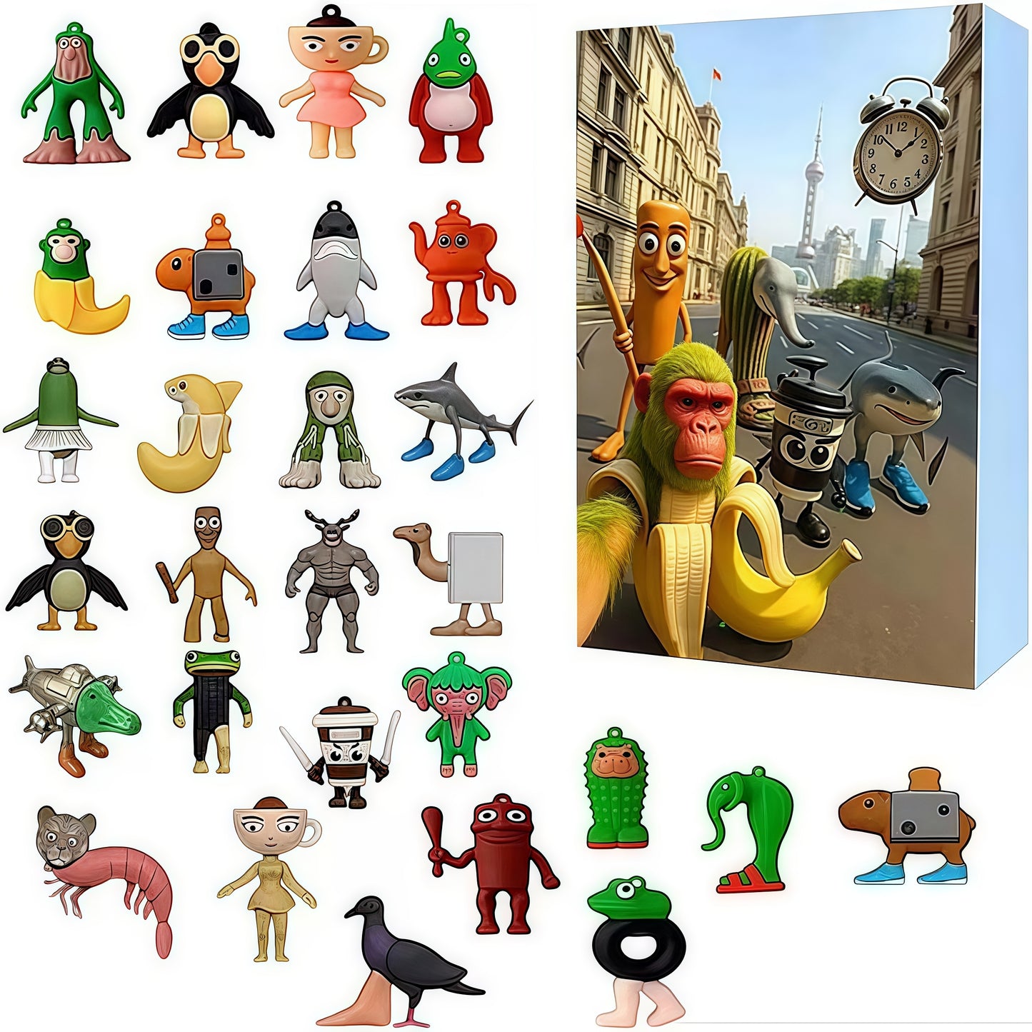 2025 Italian Brainrot Advent Calendar Countdown Advent Calendar Christmas Gift 24 Days