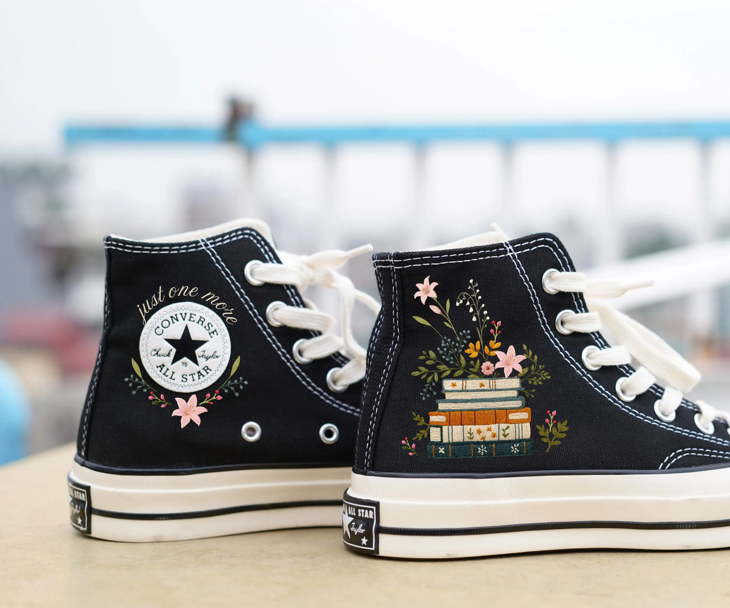 Custom Converse Chuck Taylor Embroidered,Custom Embroidered Wedding Sneakers