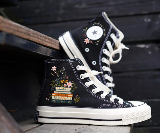 Custom Converse Chuck Taylor Embroidered,Custom Embroidered Wedding Sneakers