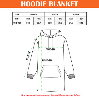 Buttonlab™ Ohana Means Family Oversized Hoodie Blanket